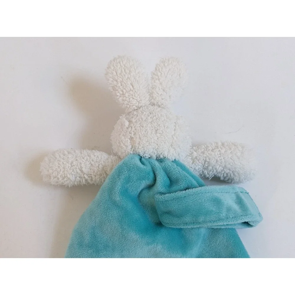 Bunnies By The Bay Bud Bunny Bye Bye Buddy Aqua Blue Lovey Security Blanket‎ 12